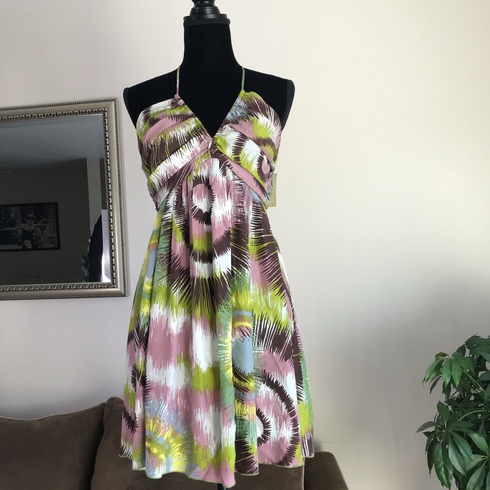 Haven Anthropologie silk dress M